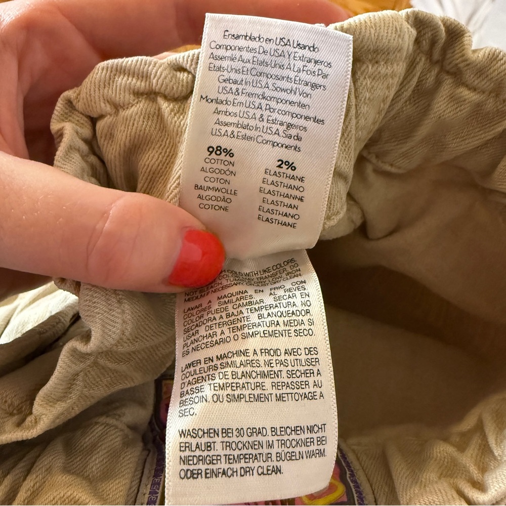 Mother Wrapper Patch Springy Ankle Cargo Jeans Si… - image 7